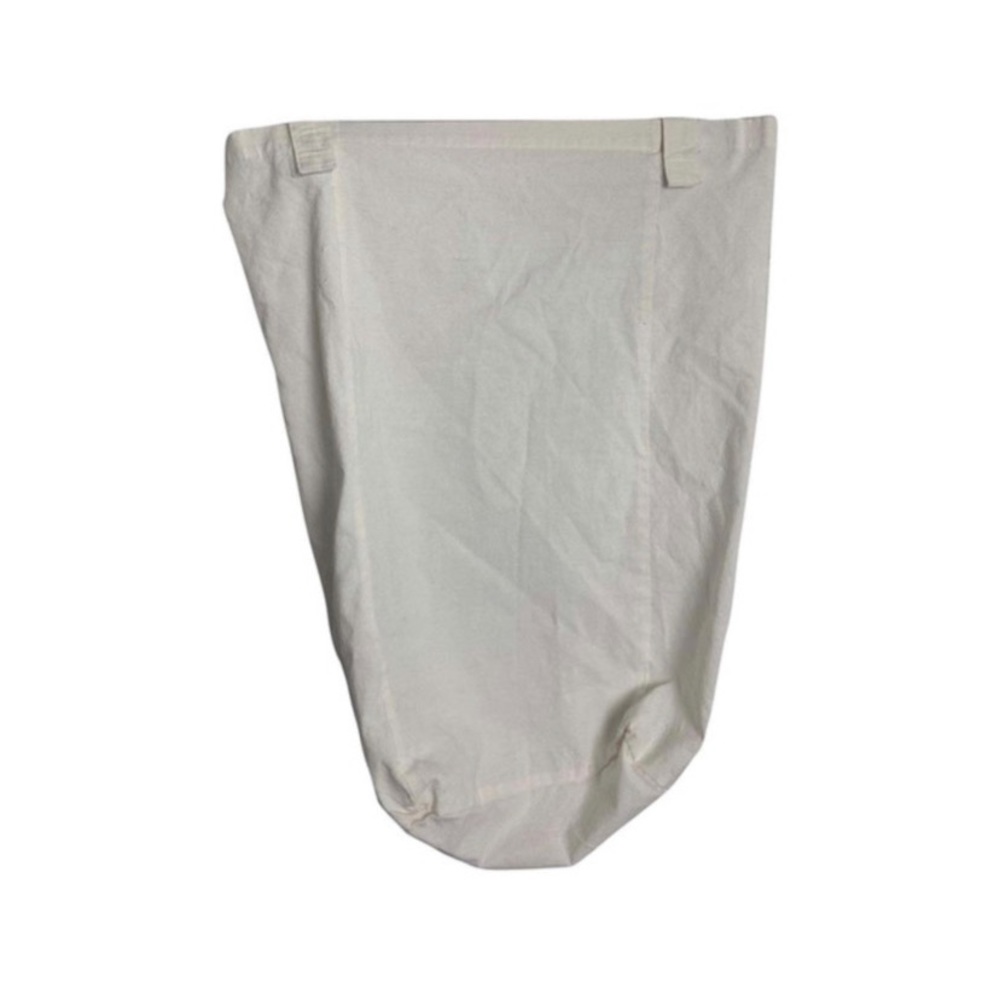 Laundry storage white canvas bag